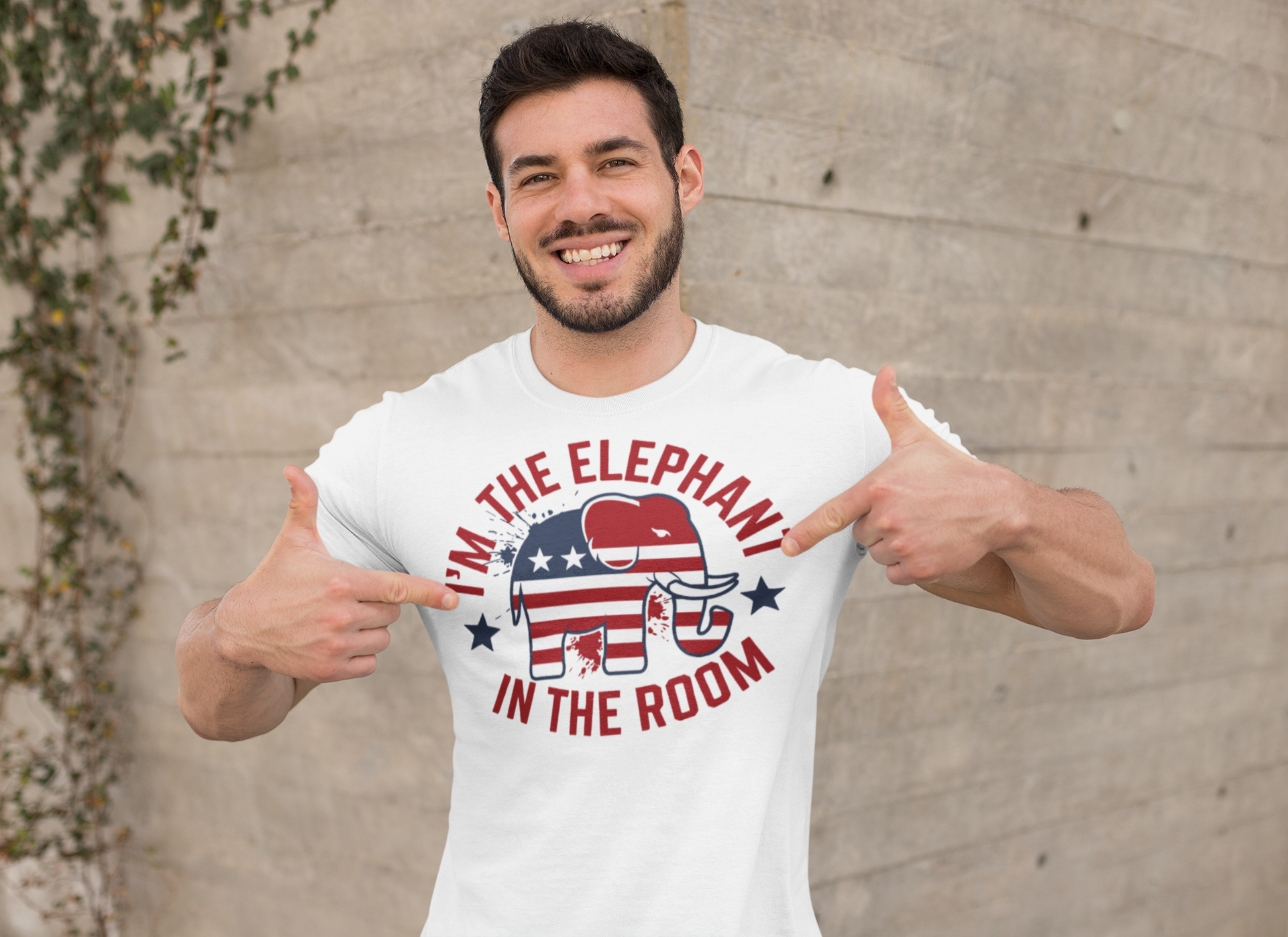 Im The Elephant In The Room Bold Graphic Tee Design
