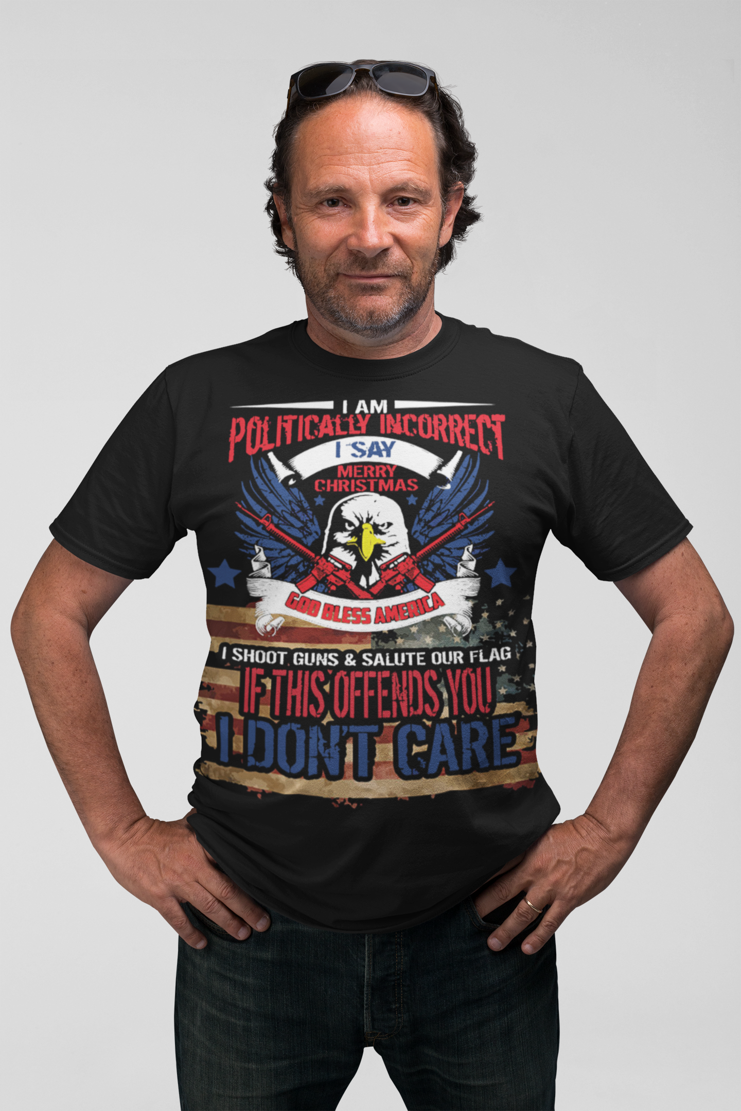 I Am Politically Incorrect. I Say Merry Christmas, God Bless America. I Shoot Guns & Salute The Flag