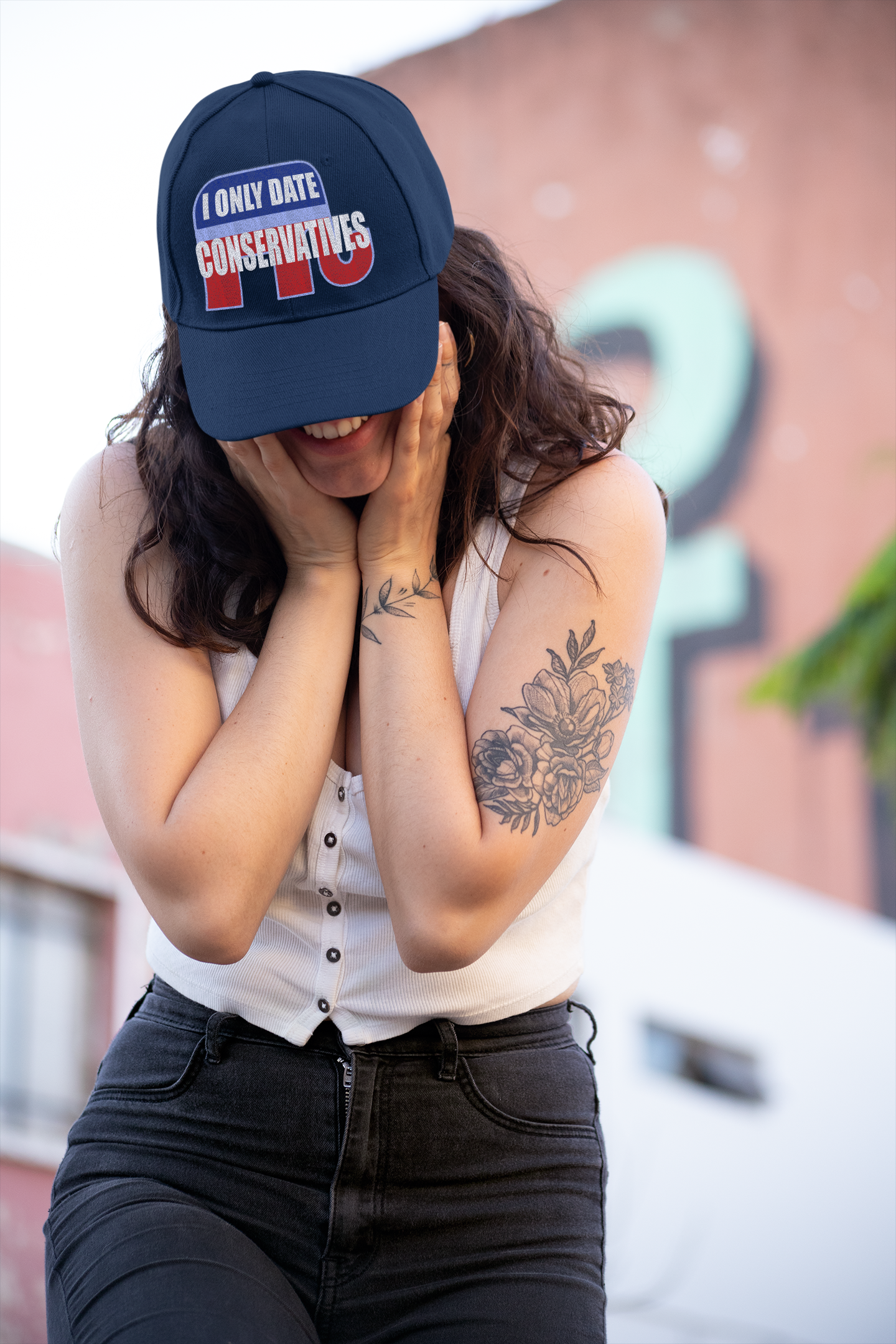 I Only Date Conservatives Foam Mesh-Back Trucker Cap