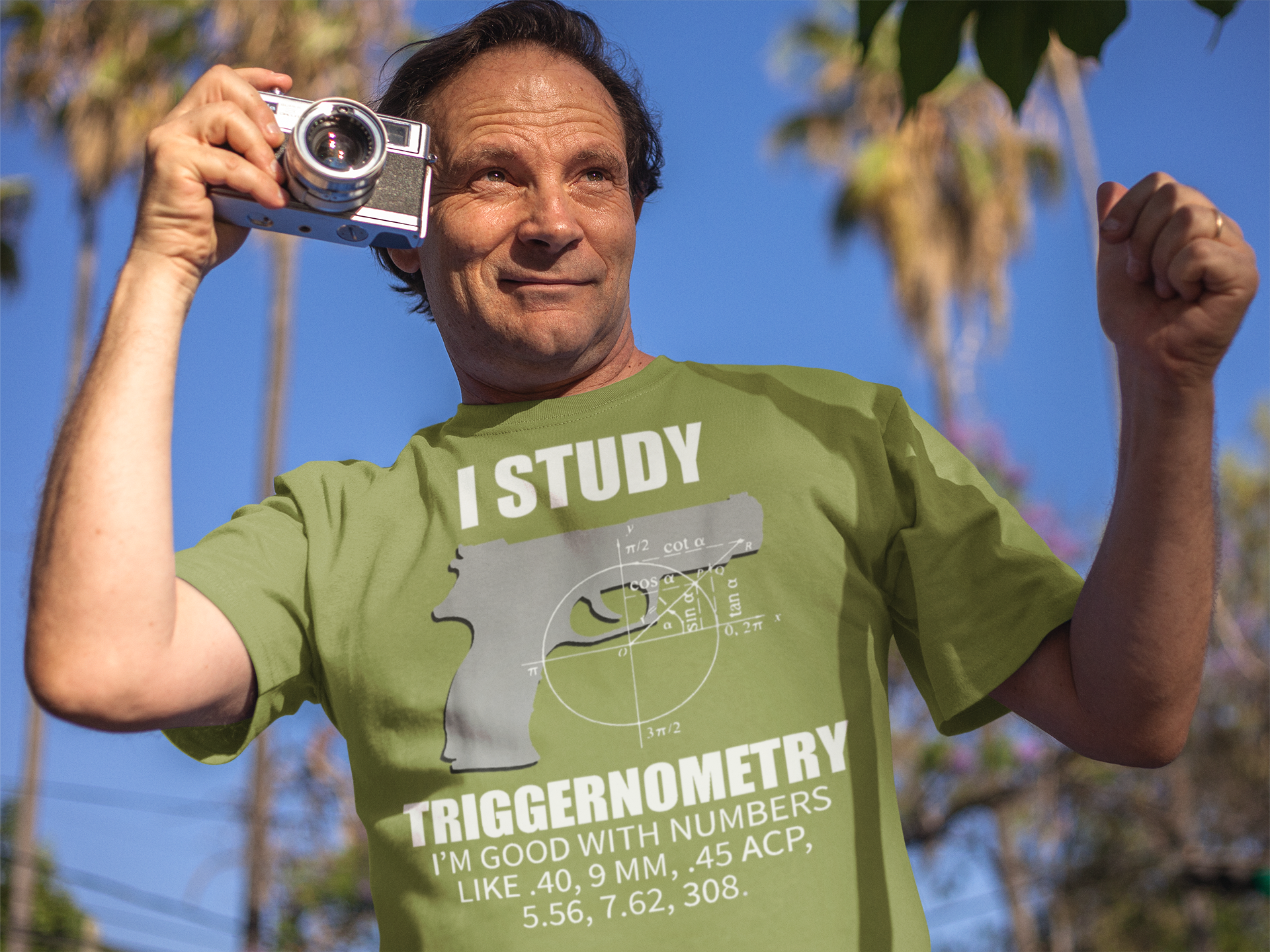 I Study Triggernometry Clever Math Humor Shirt Design