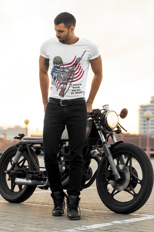 I Stand With Trump In 2028 Skeleton With Rifle