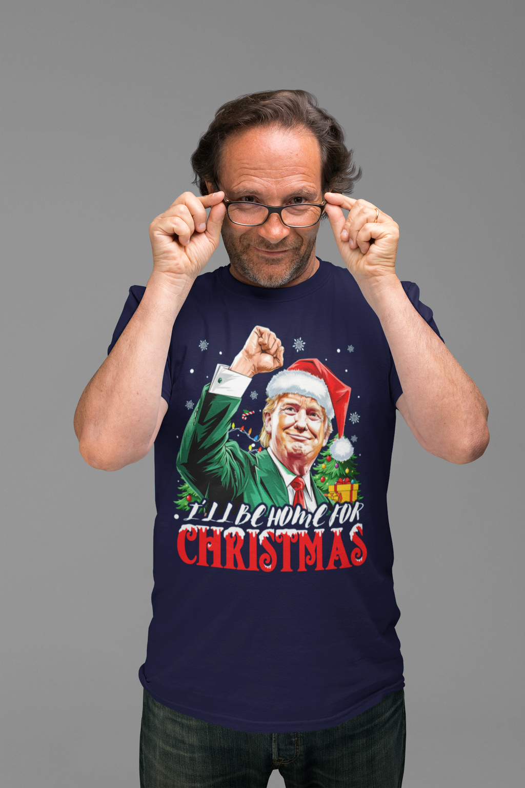 I'll Be Home For Christmas Trump With Christmas Tree