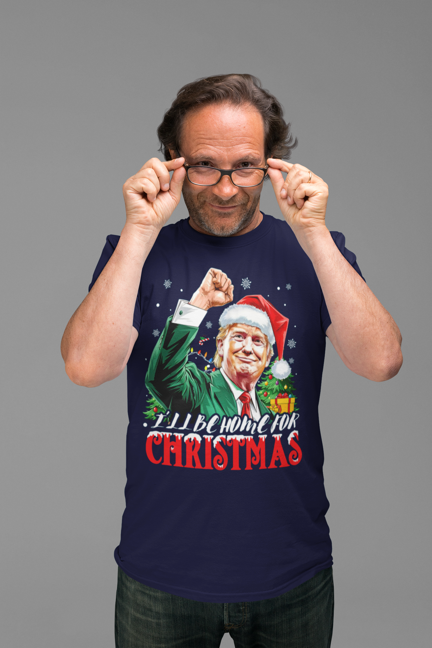 I'll Be Home For Christmas Trump With Christmas Tree