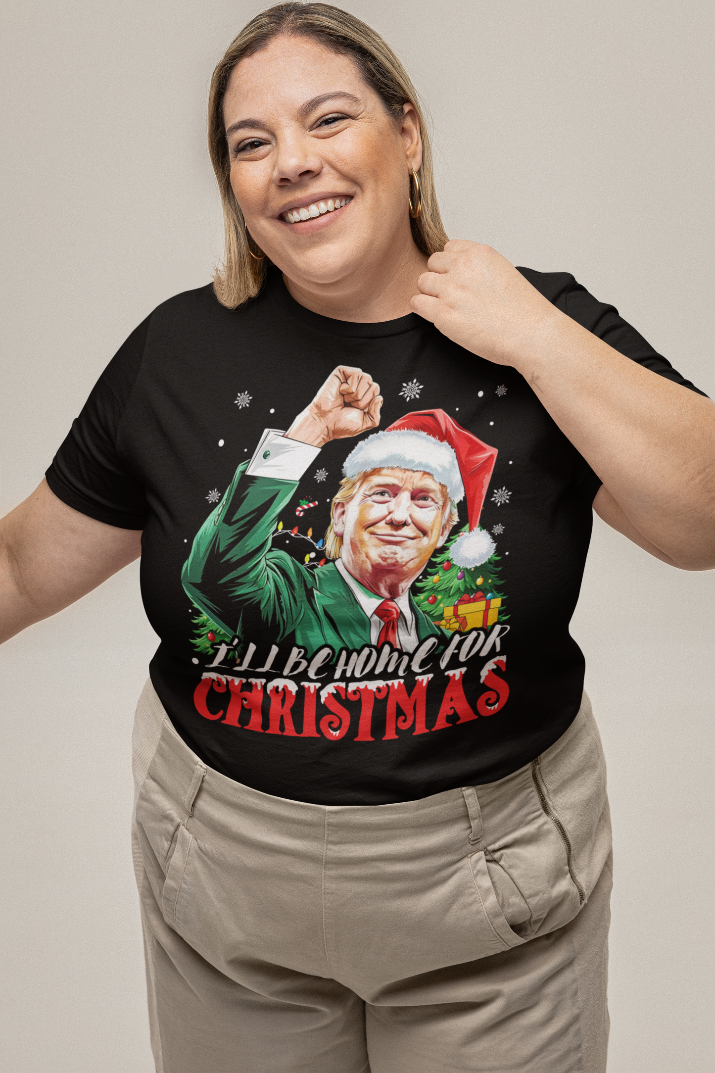 I'll Be Home For Christmas Trump With Christmas Tree