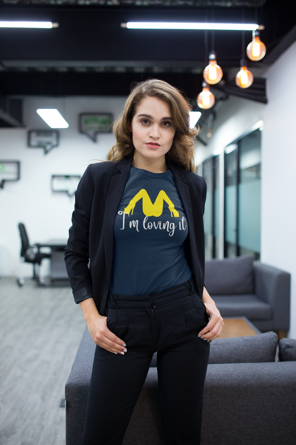 Im Loving It Fun Casual Graphic T Shirt Design
