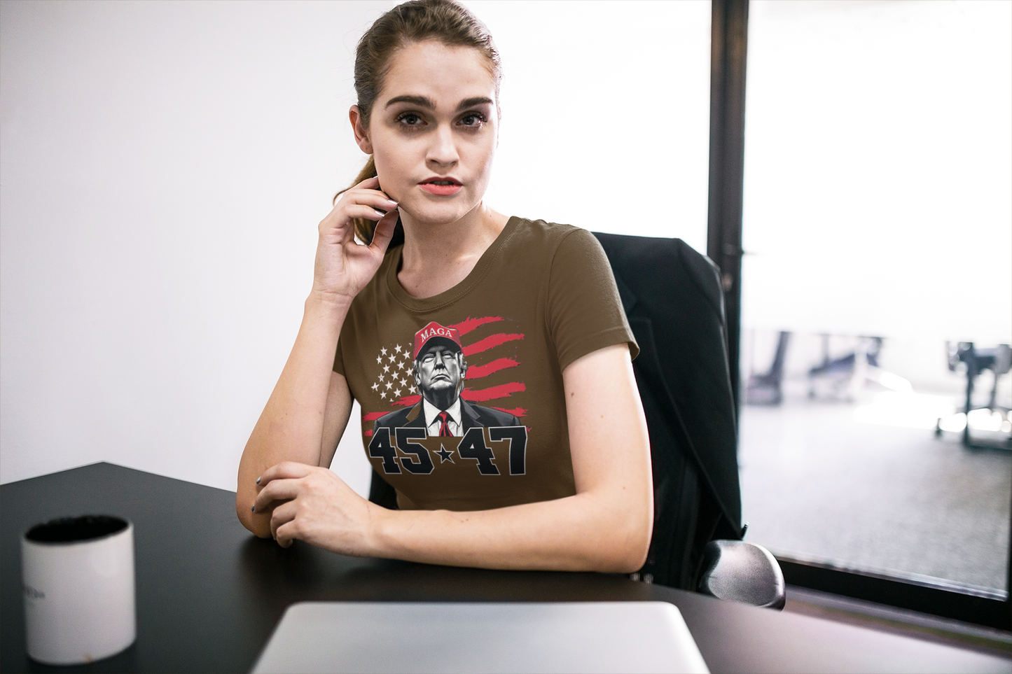 Trump With MAGA Hat 45 47