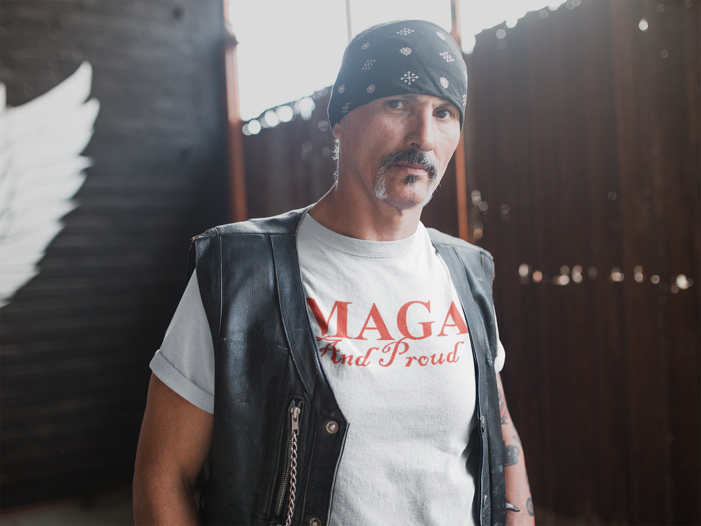 MAGA and Proud Red Ltrs