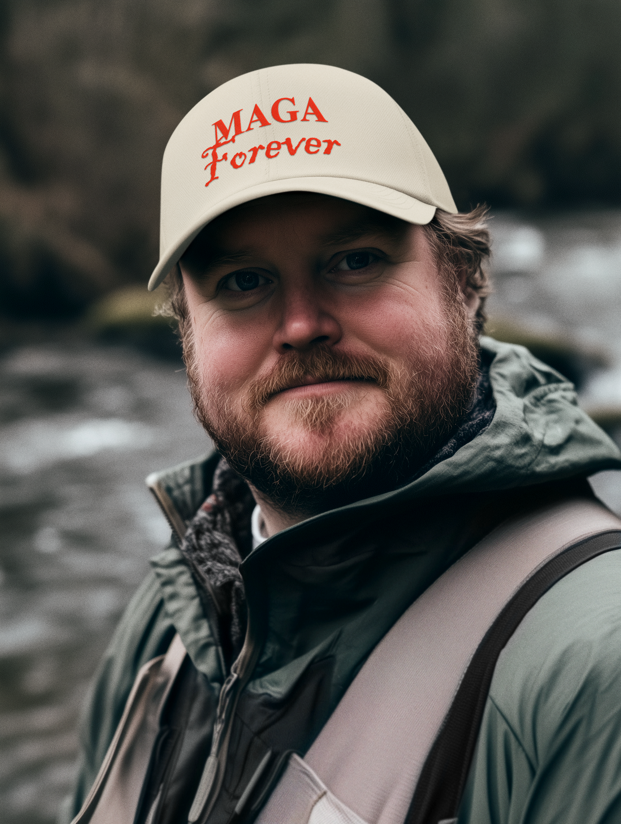 MAGA Forever Red Letters Graphic