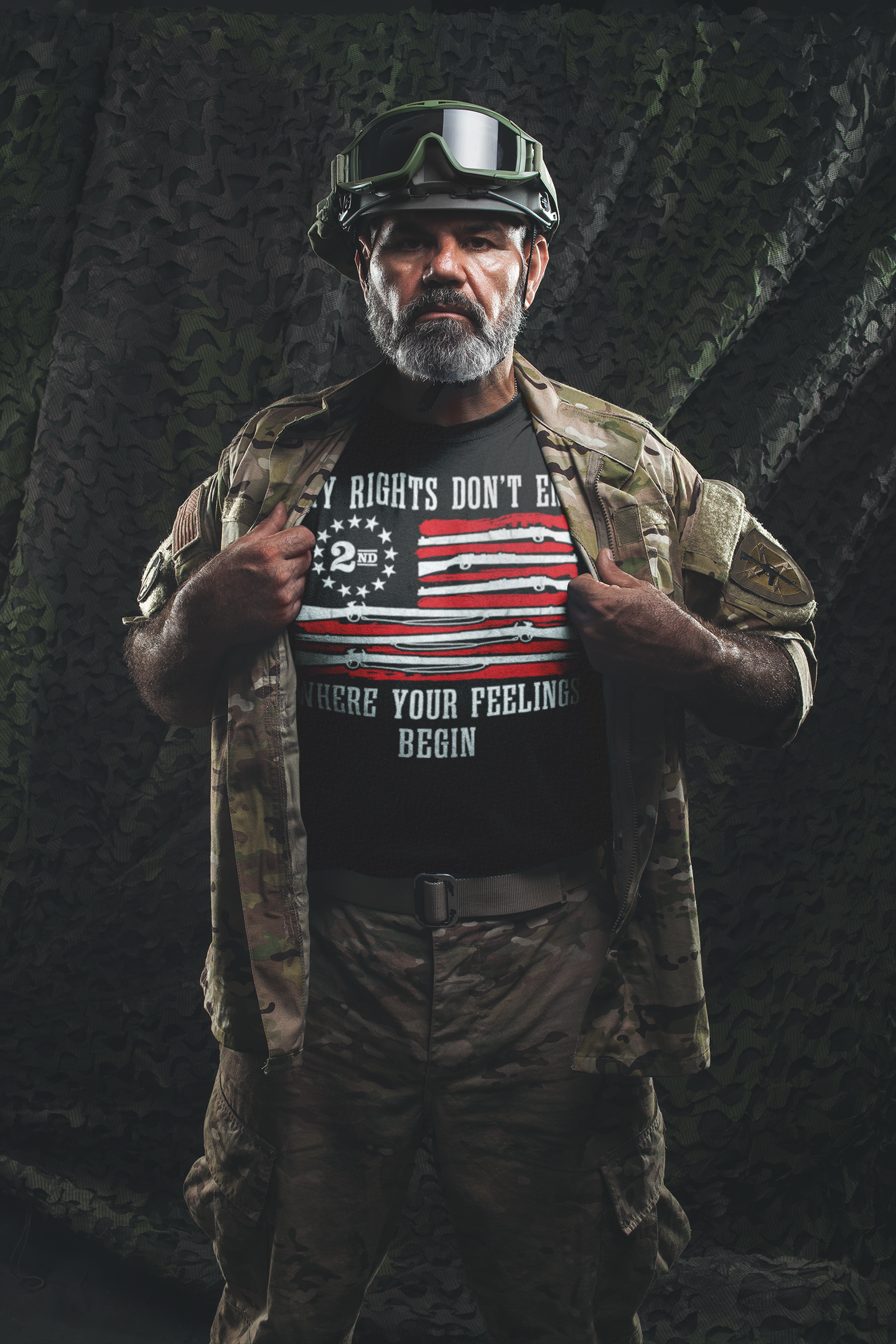 My Rights Don't End Where Your Feelings Begin Rifles As Flag