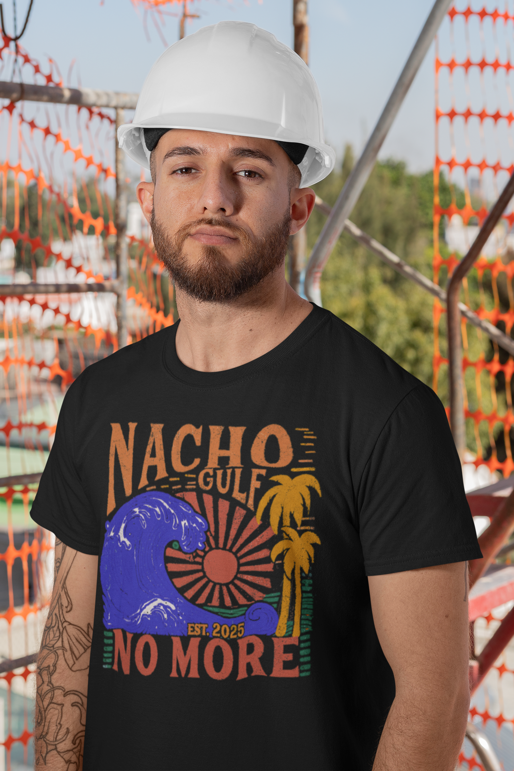 Nacho Gulf No More Est 2025 Funny Graphic T Shirt