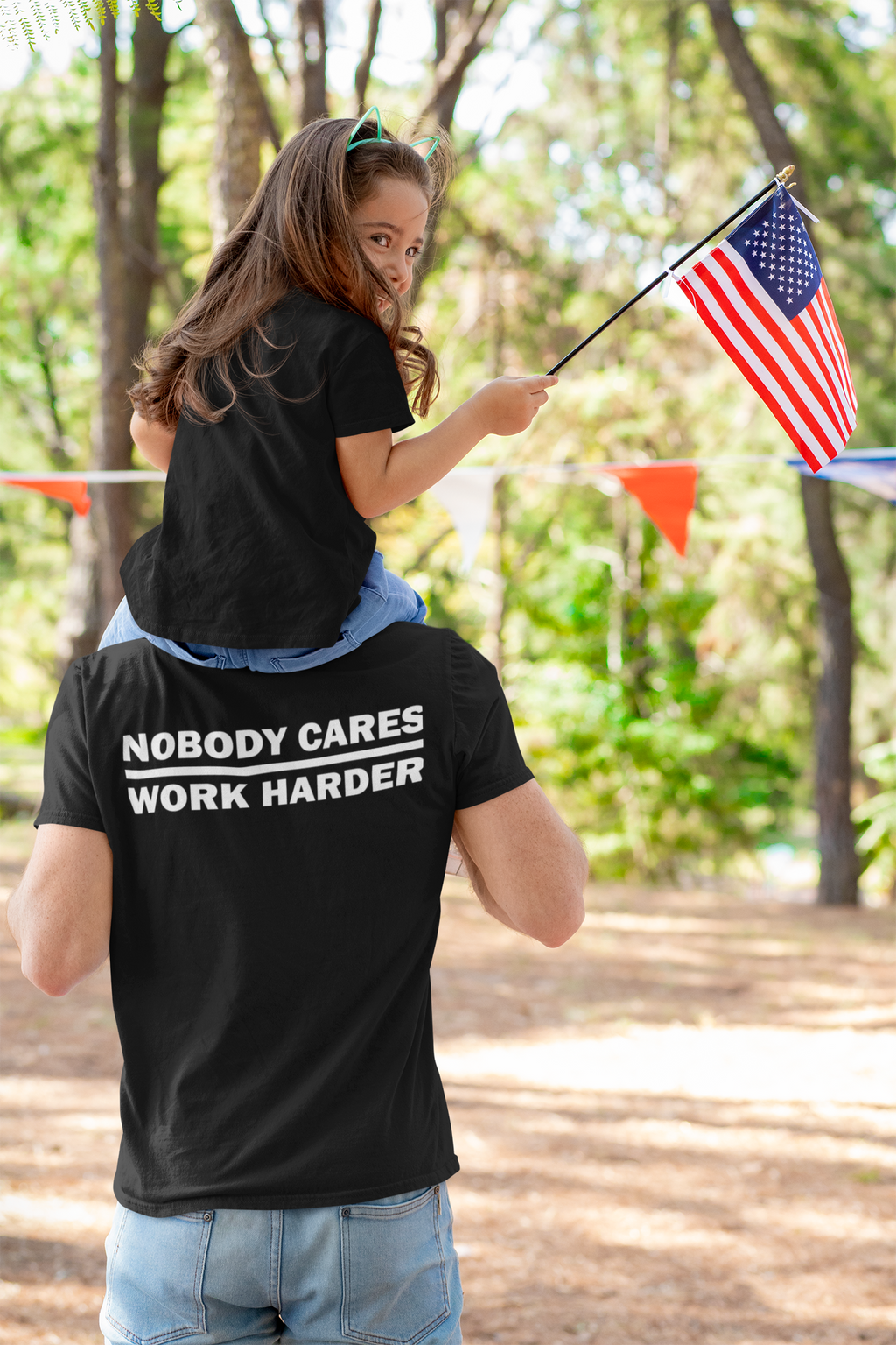 Nobody Cares Work Harder Training Casual Wear Shirt