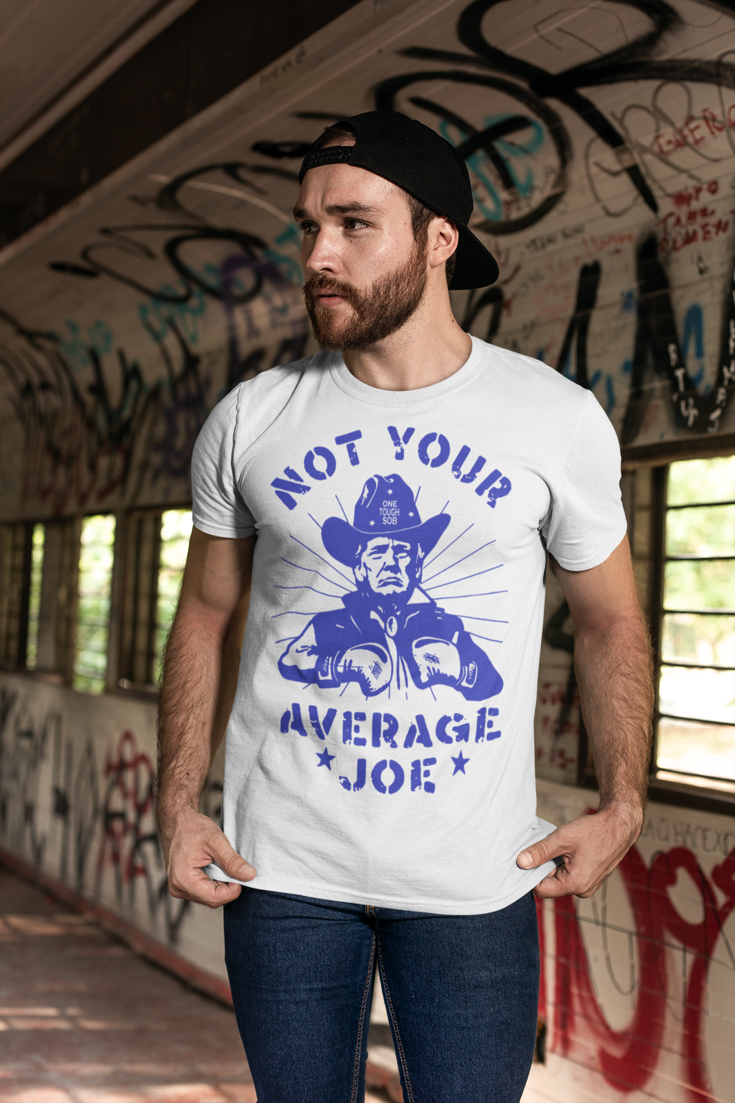 Not Your Average Joe Funny Graphic T Shirt Design