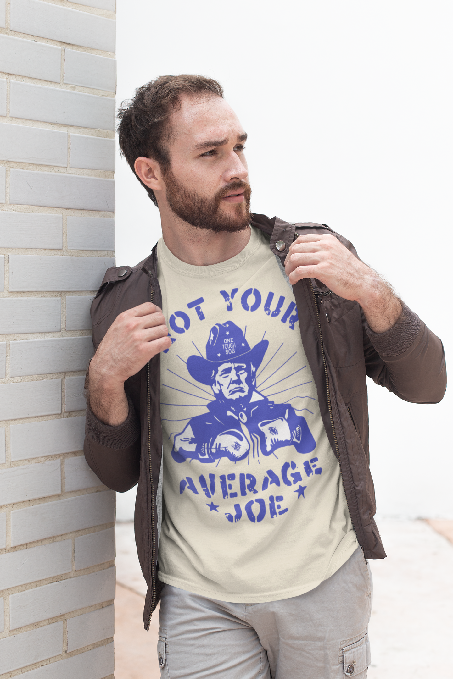 Not Your Average Joe Funny Graphic T Shirt Design