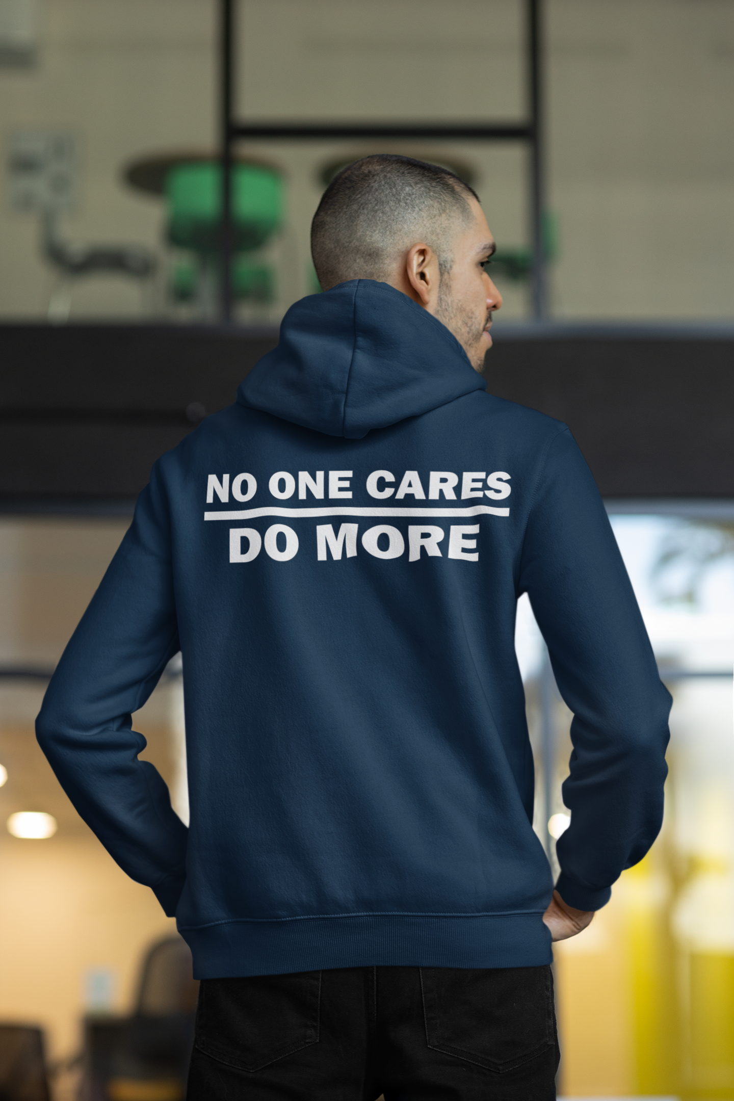 No One Cares Do More | Mid-Weight Hooded Sweatshirt