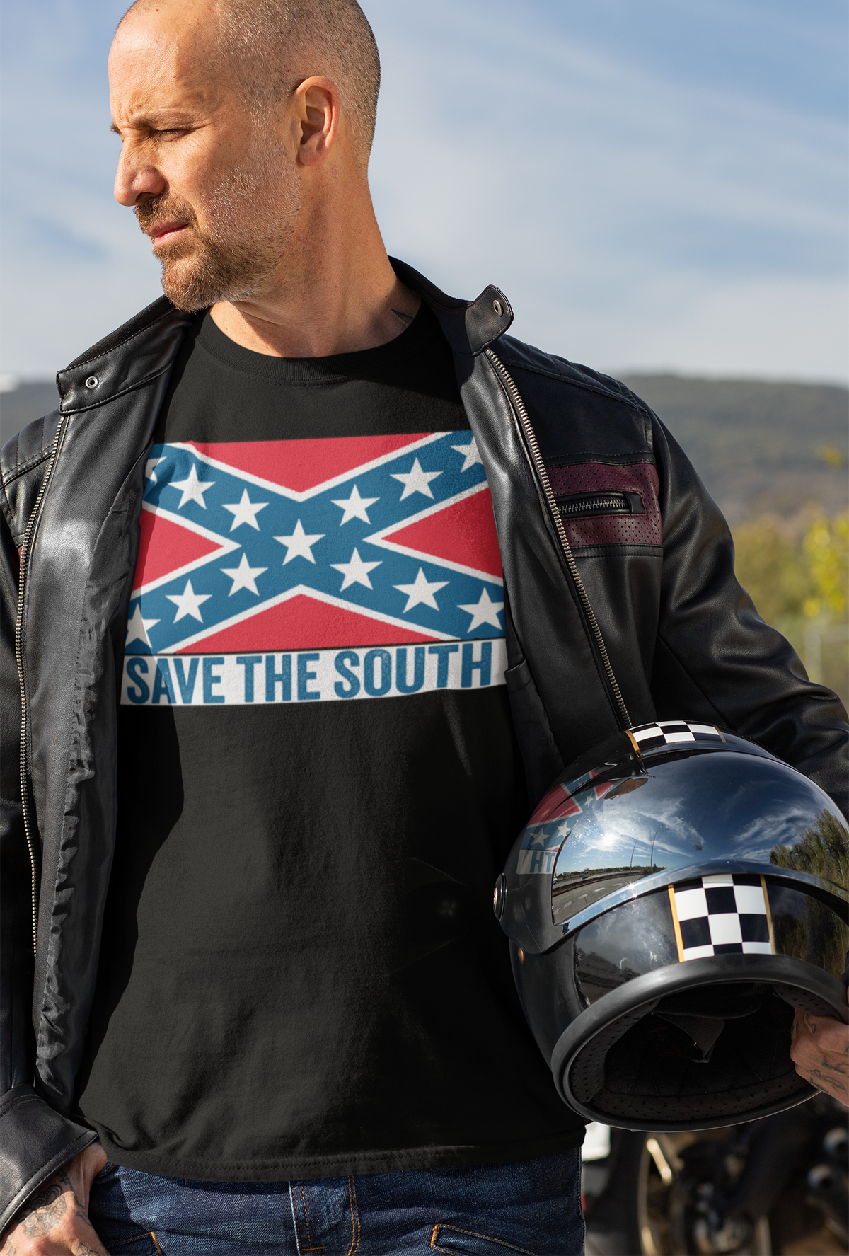 Save The South On Rebel Flag