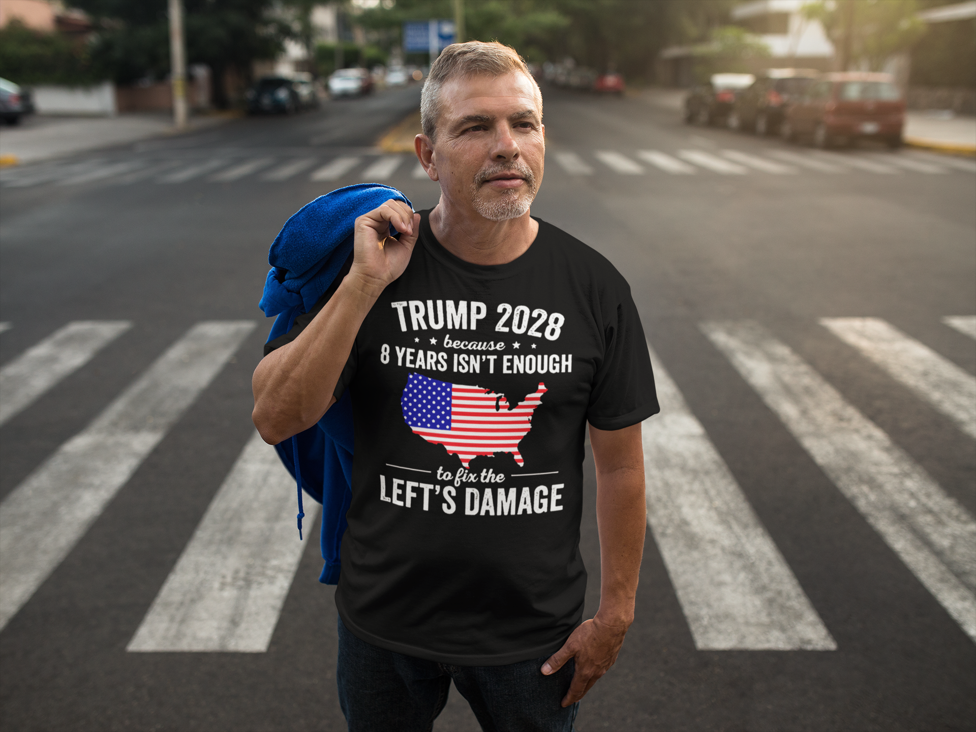 Trump 2028 Keep America Strong Political Statement Shirt