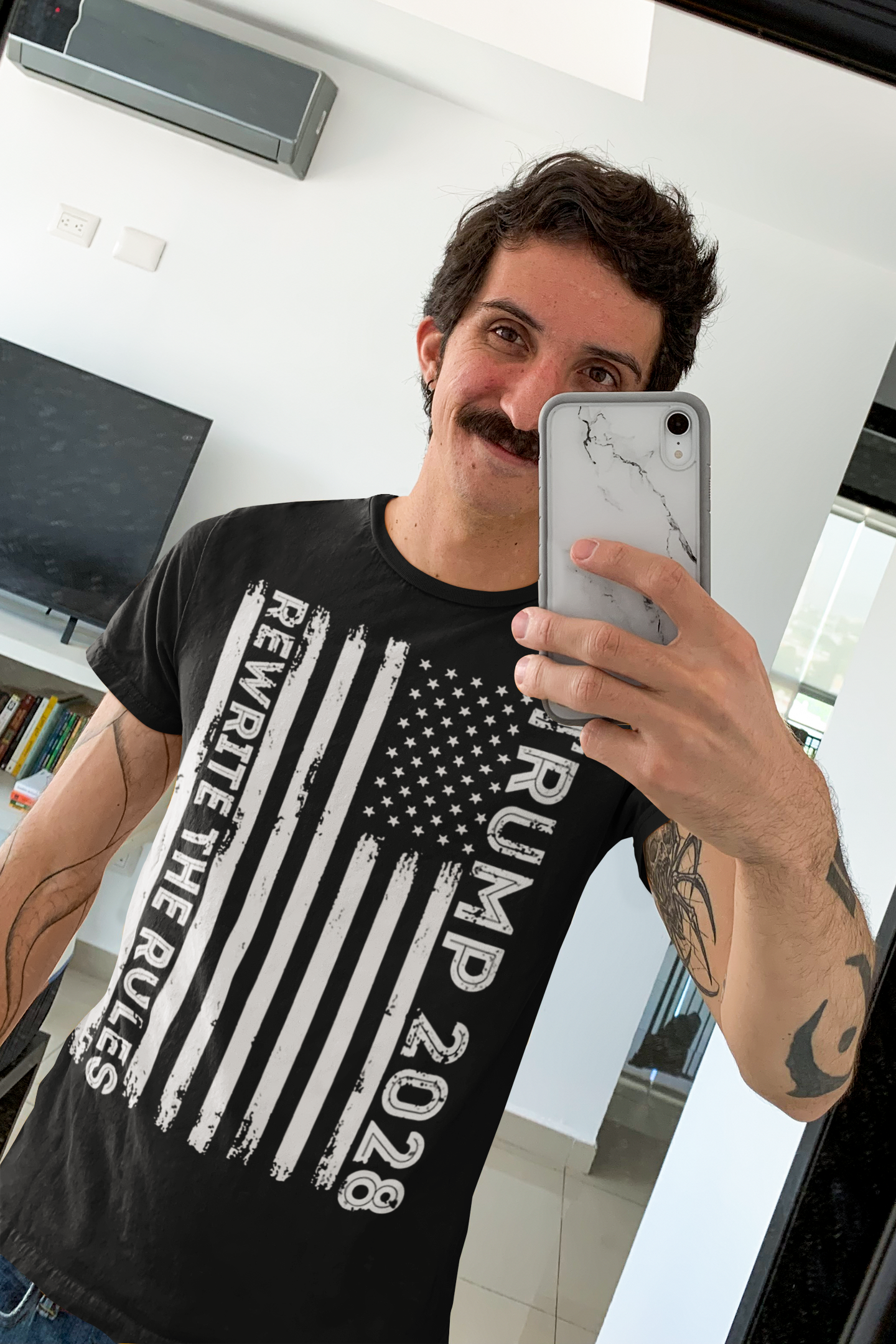 Trump 2028 Rewrite The Rules On Vertical American Flag