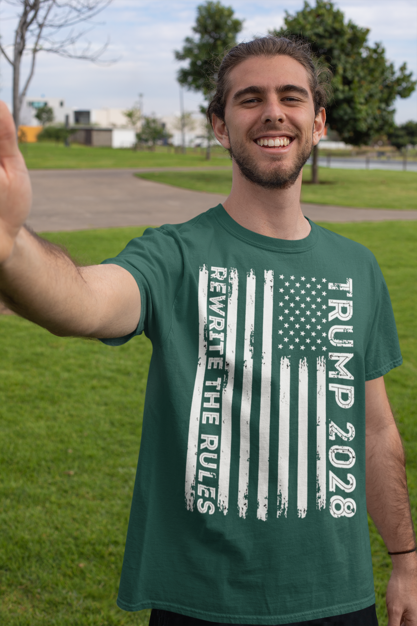 Trump 2028 Rewrite The Rules On Vertical American Flag