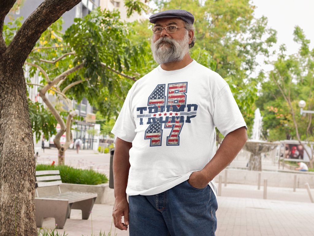 Stars And 45 47 Trump USA Pride Graphic Shirt