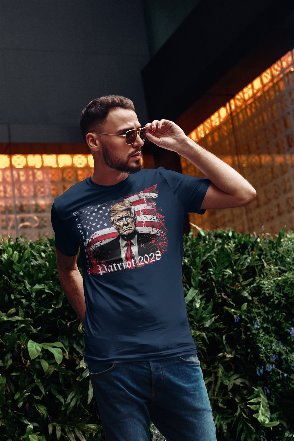 Trump Patriot 2028 Supporter Graphic Tee Shirt