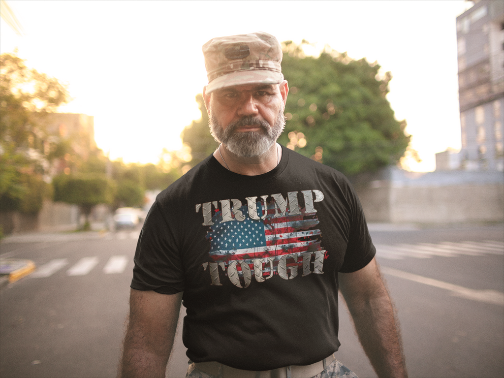 Trump Tough On USA Flag