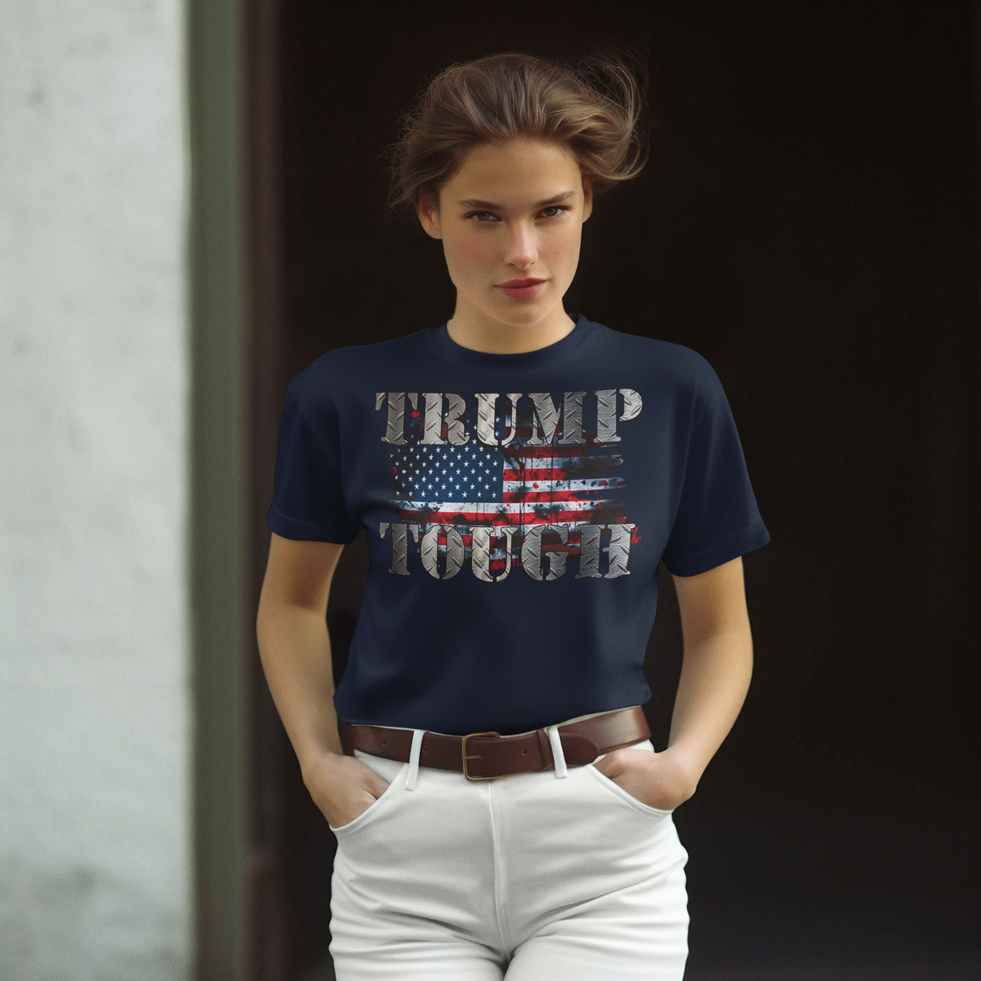 Trump Tough On USA Flag