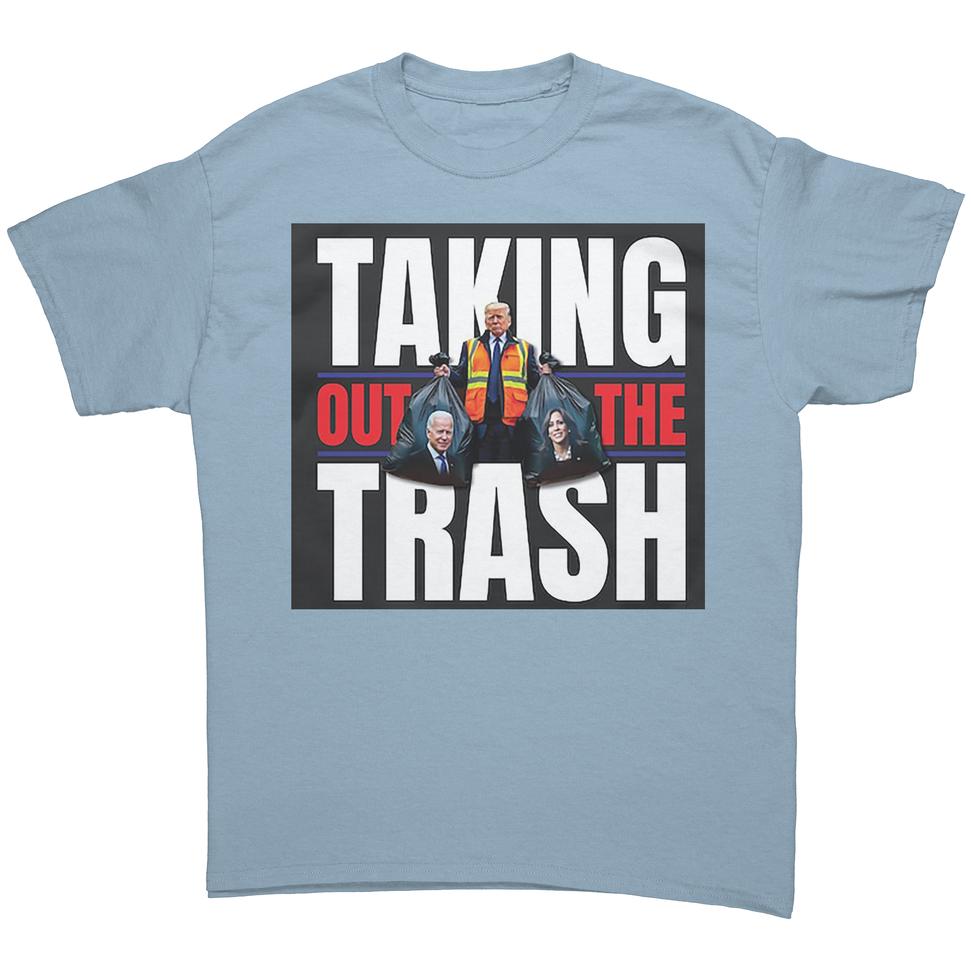 Taking Out The Trash Graphic Art tee featuring bold text and graphic design.