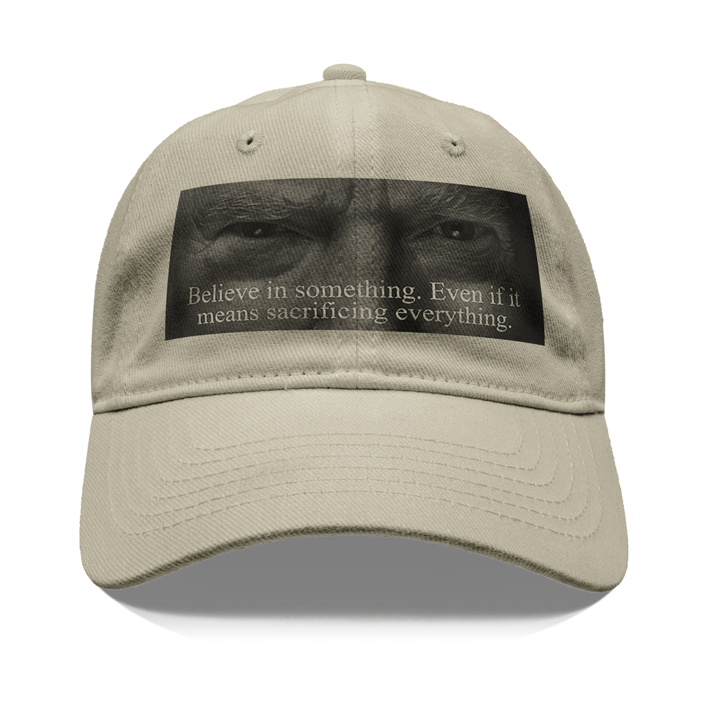 Trump Believe In Something Print graphic tee featuring powerful text and bold design for passionate patriots.