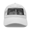 Trump Believe In Something Print graphic cap featuring a powerful quote encouraging belief and sacrifice.