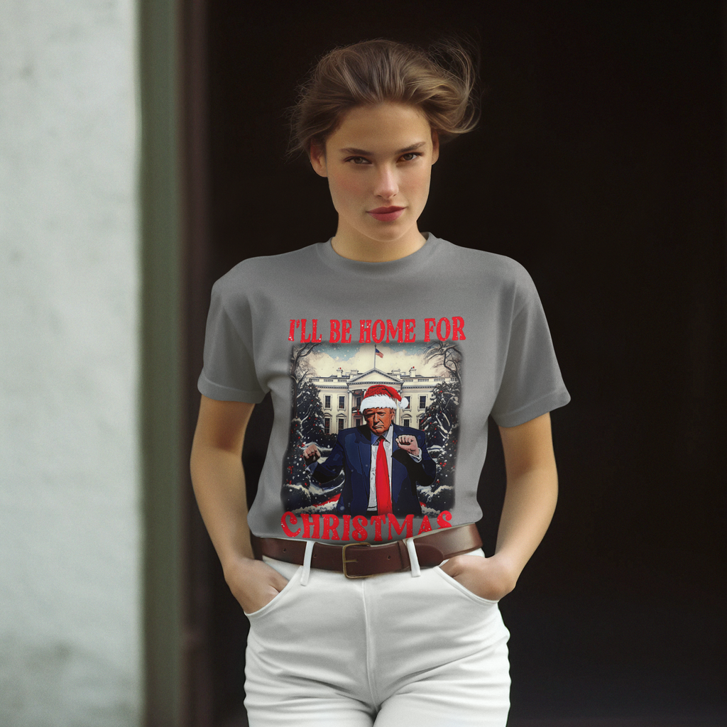 Trump Dancing Be Home For Christmas Graphic Tee