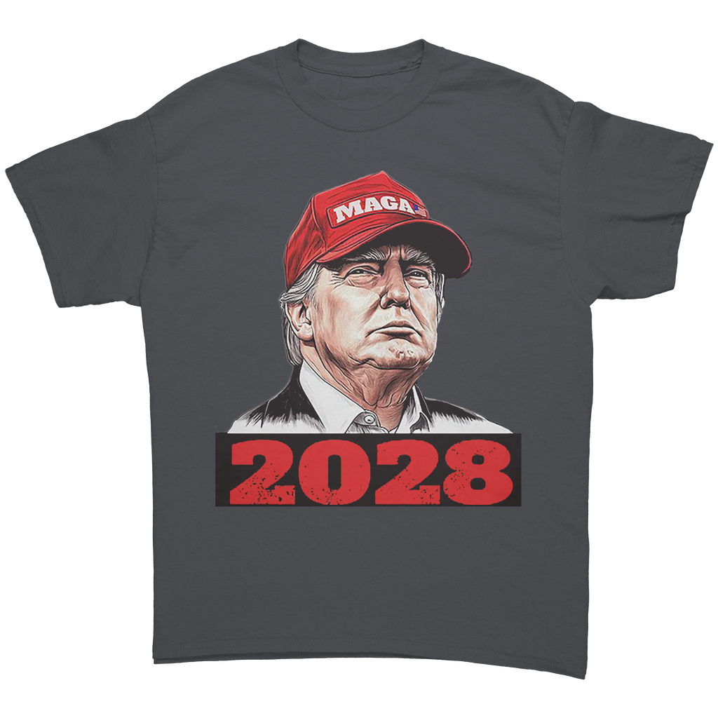 MAGA 2028 Red Hat Bold Political Graphic Trump Shirt
