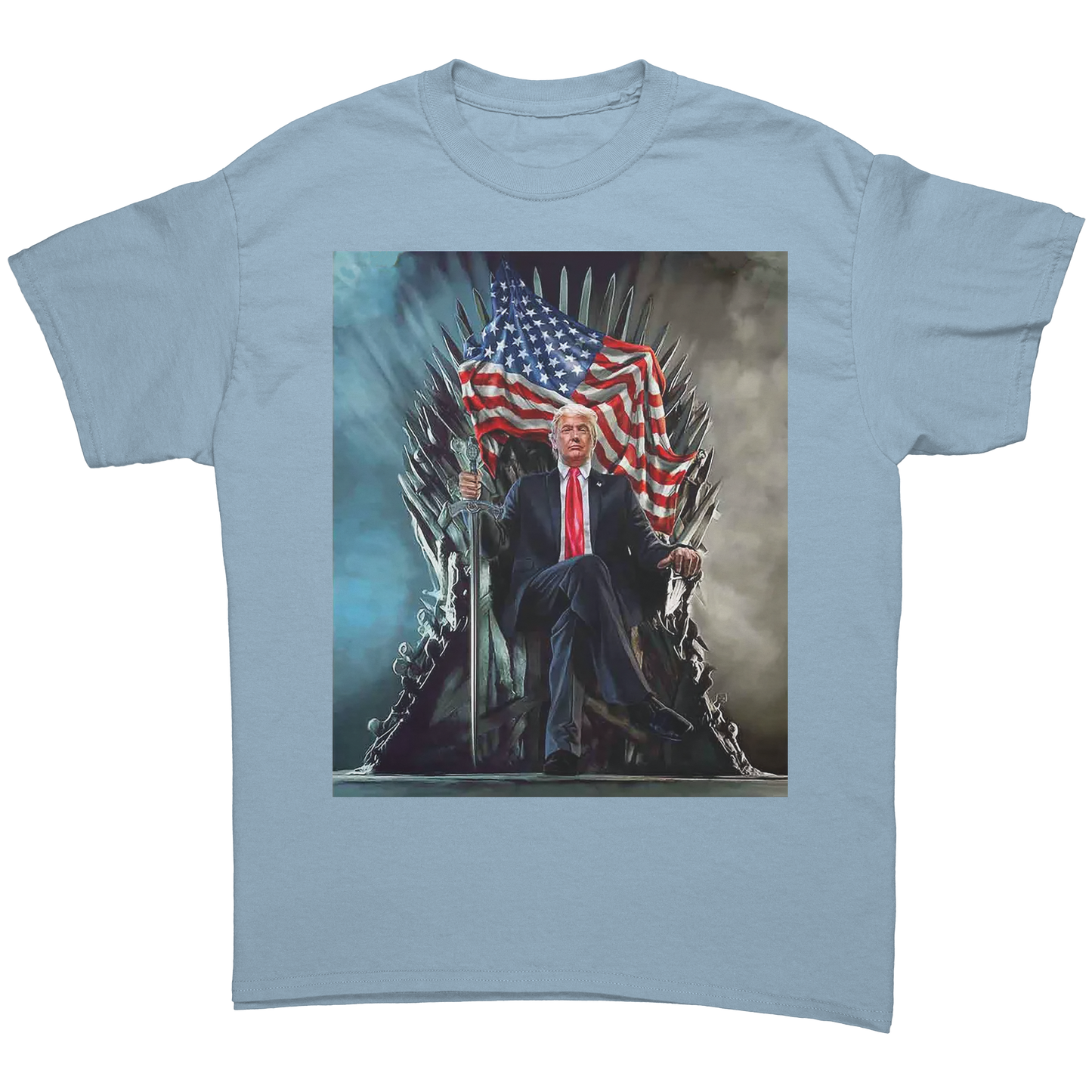 Trump_On_Throne_With_USA_Flag_Light_Blue_Front_Mockup.png