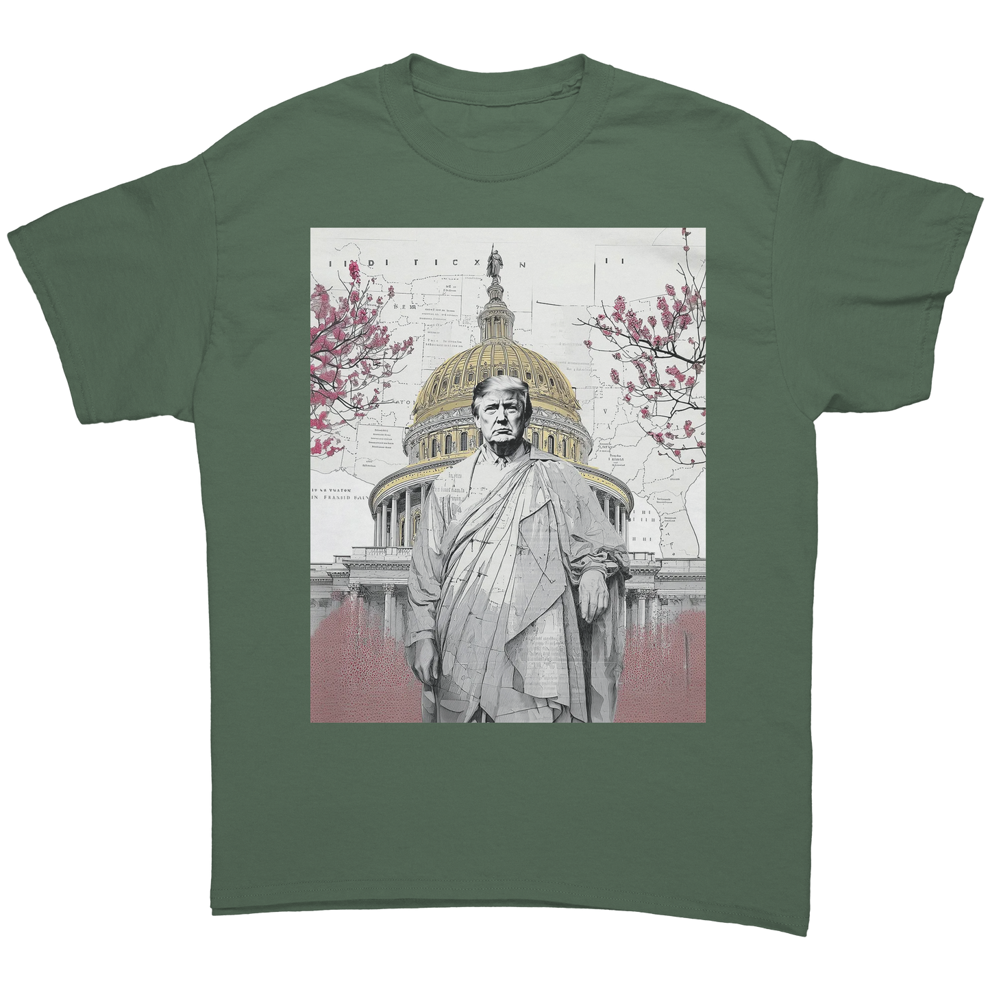 Trump_Wearing_Roman_Toga_Military_Green_Front_Mockup.png