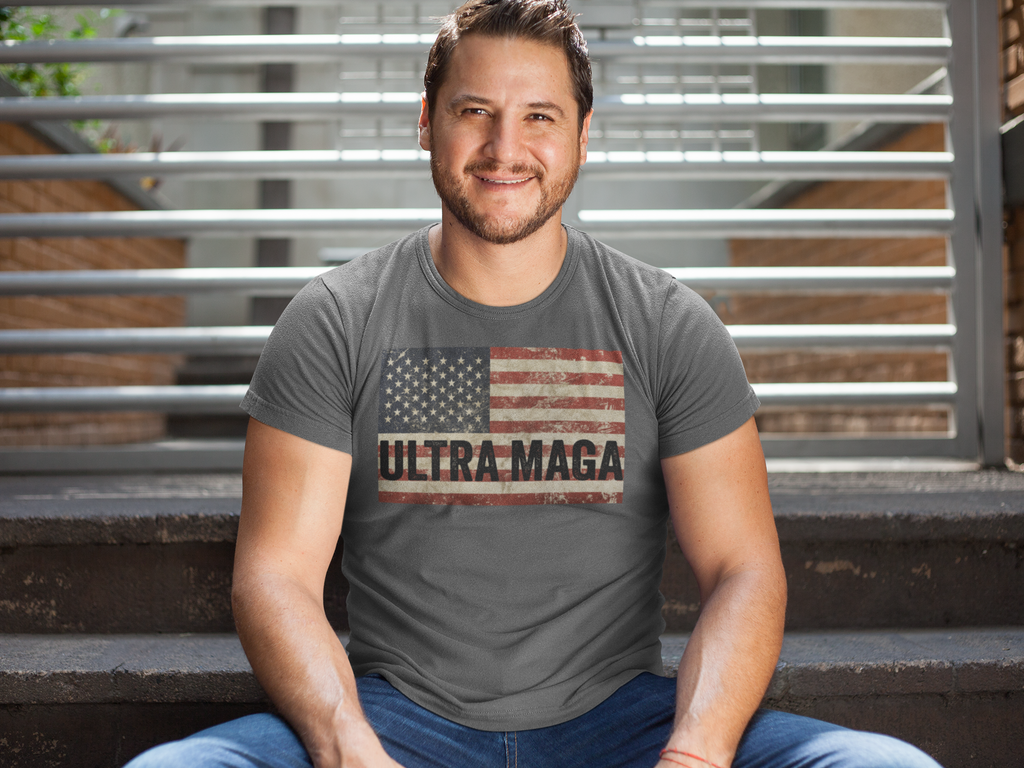 Ultra MAGA On USA Flag
