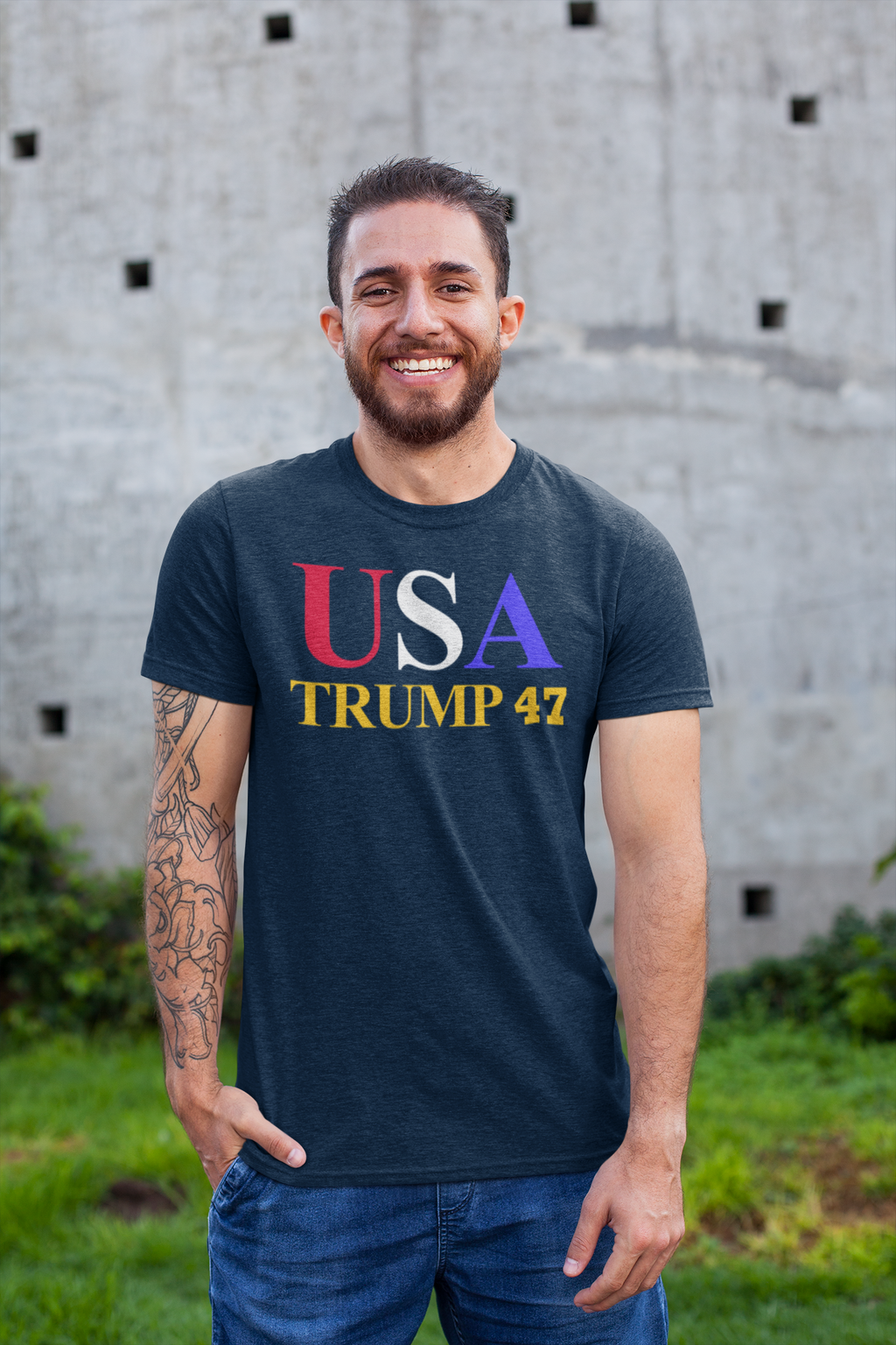 USA Trump 47 American Pride Graphic Shirt Design