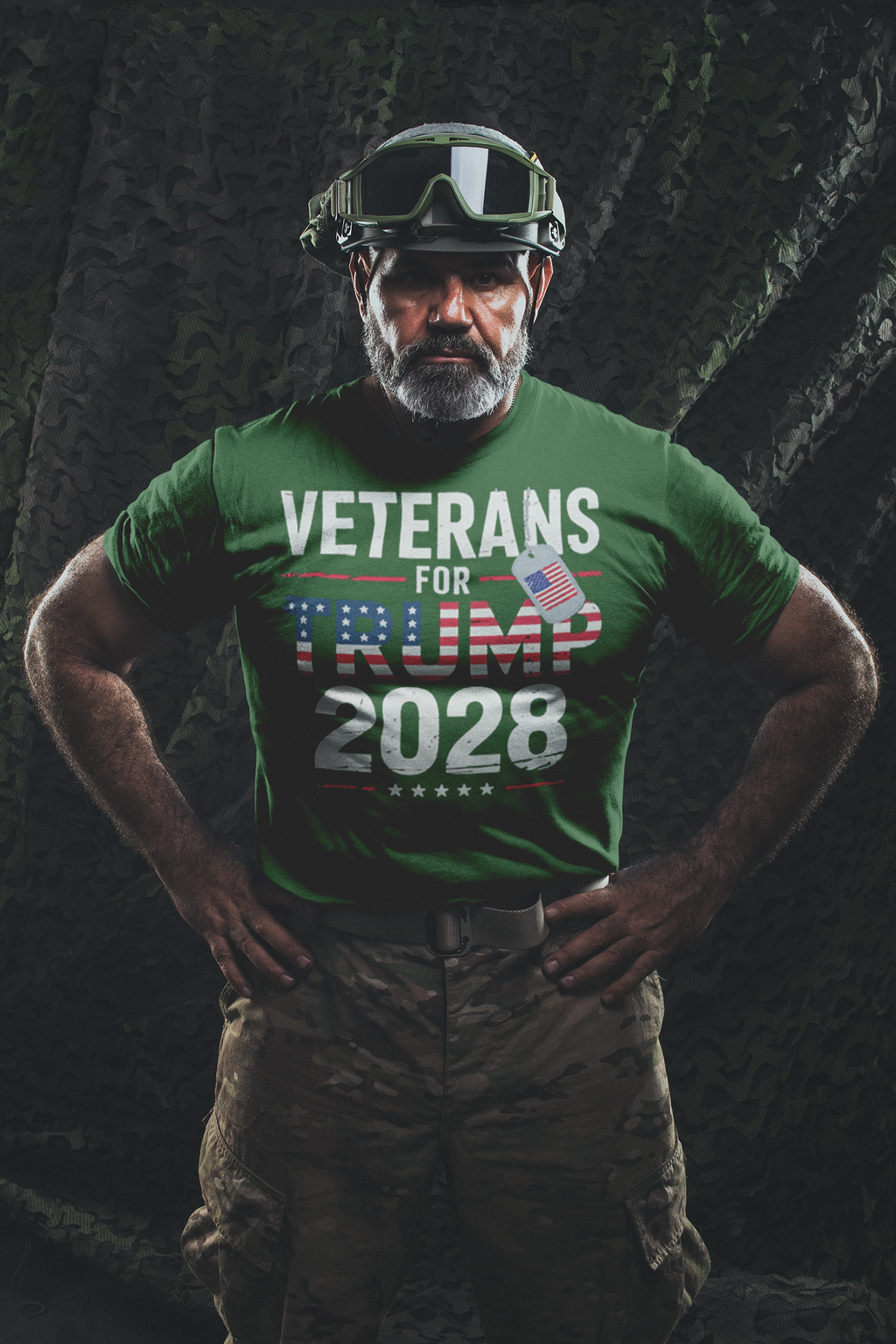 Veterans For Trump 2028 American Pride Shirt Design