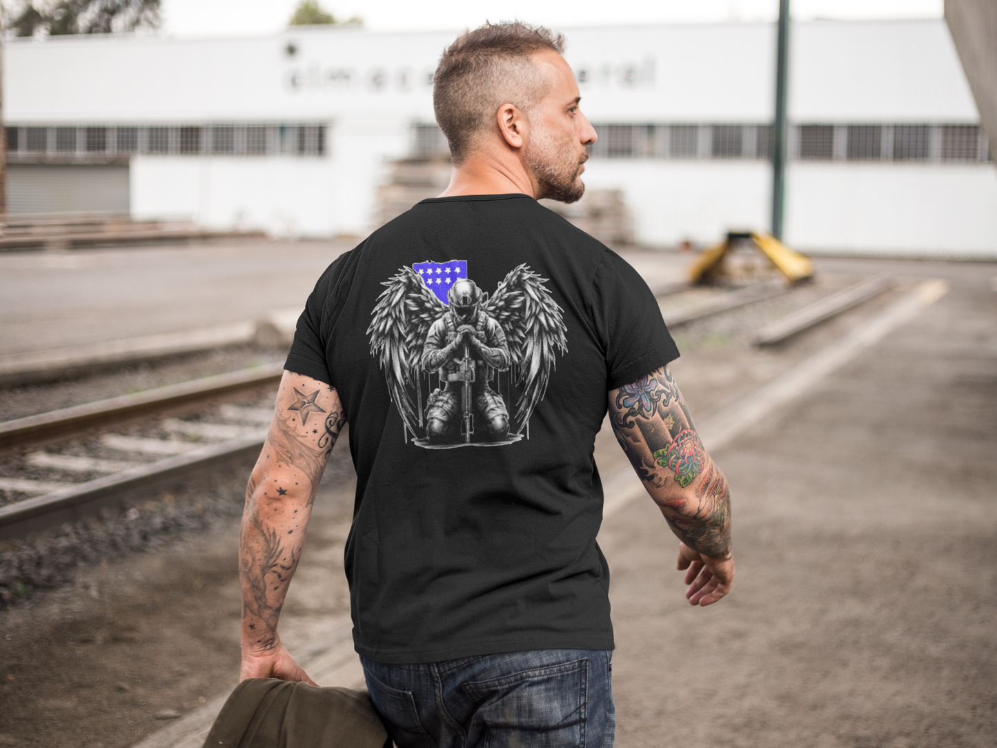 Veteran With Wings (Image On Back)