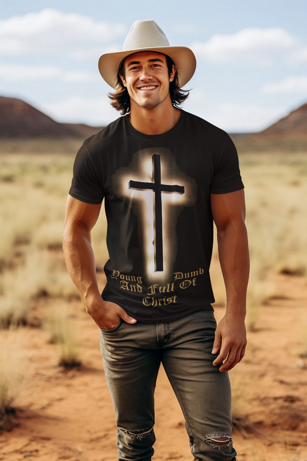 Young Dumb And Full Of Christ Faith Graphic T-Shirt