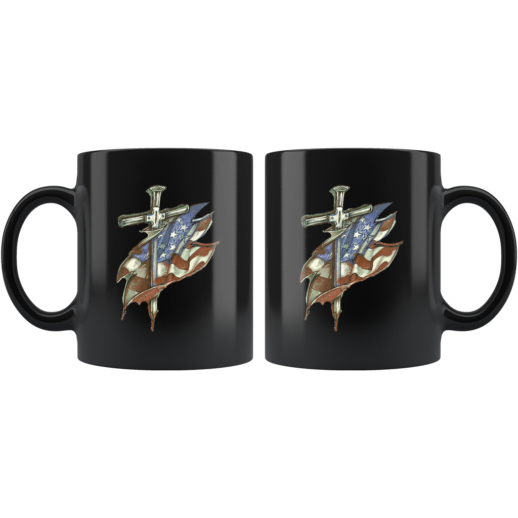 Dagger And American Flag Cup