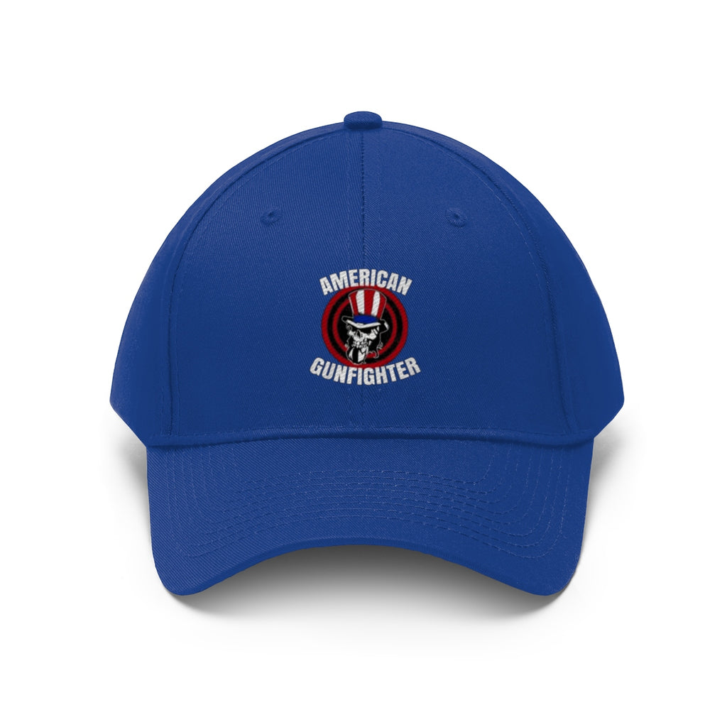 American Gunfighter Twill Cap Western Style Graphic Cap with bold design showcasing rugged spirit.