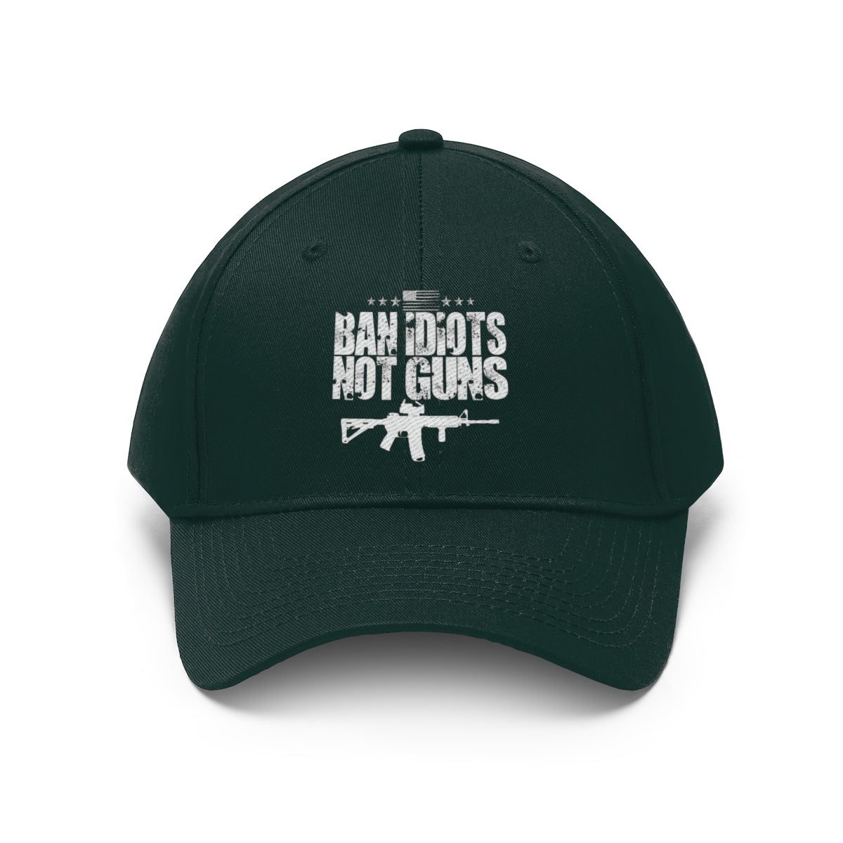 Ban Idiots Not Guns Twill Cap Hat