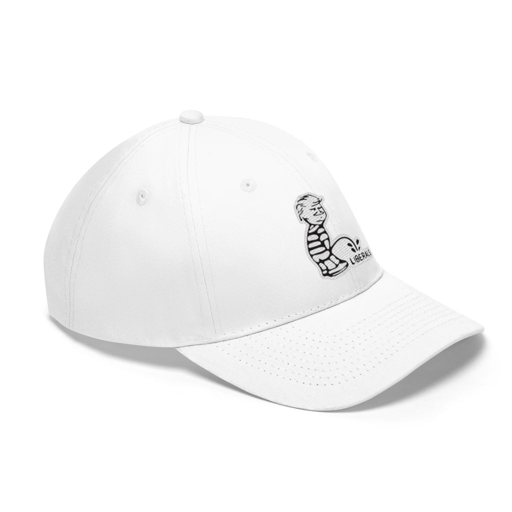 Trump USA Pride Embroidered Twill Cap showcasing a refined patriotic design featuring intricate embroidery.