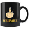 Fuck Welfare With Middle Finger