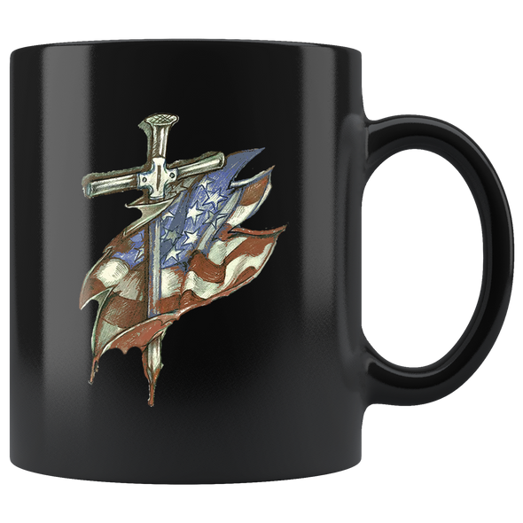 Dagger And American Flag Cup