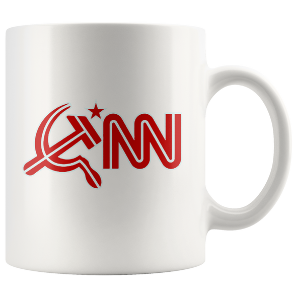 CNN Logo As Hammer & Sickle Wht