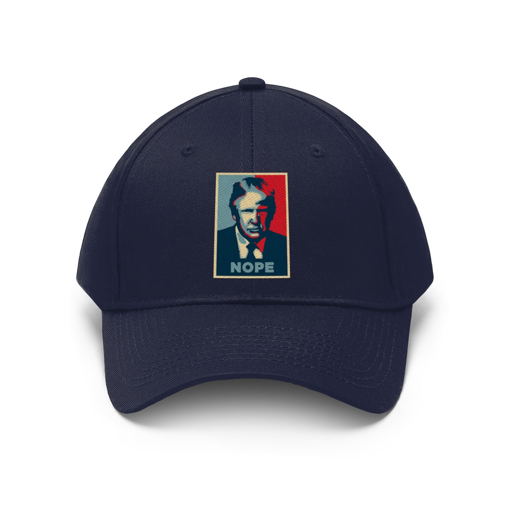 Vintage Nope Baseball Cap Inspired by Trump with retro design and bold political message.