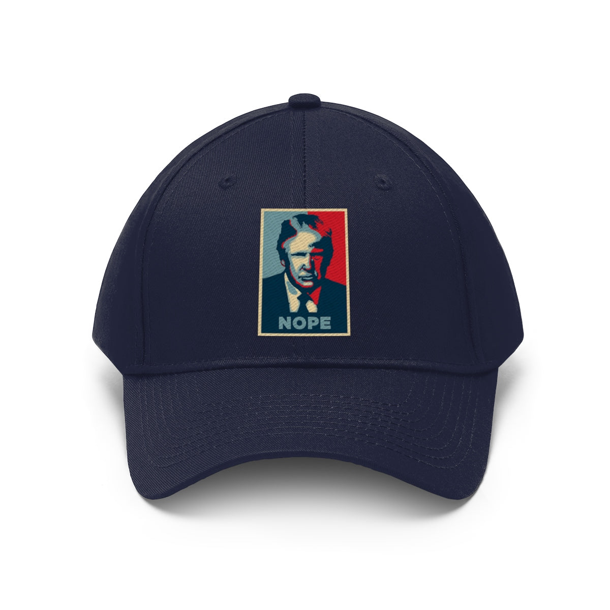 Vintage Nope Baseball Cap Inspired by Trump with retro design and bold political message.