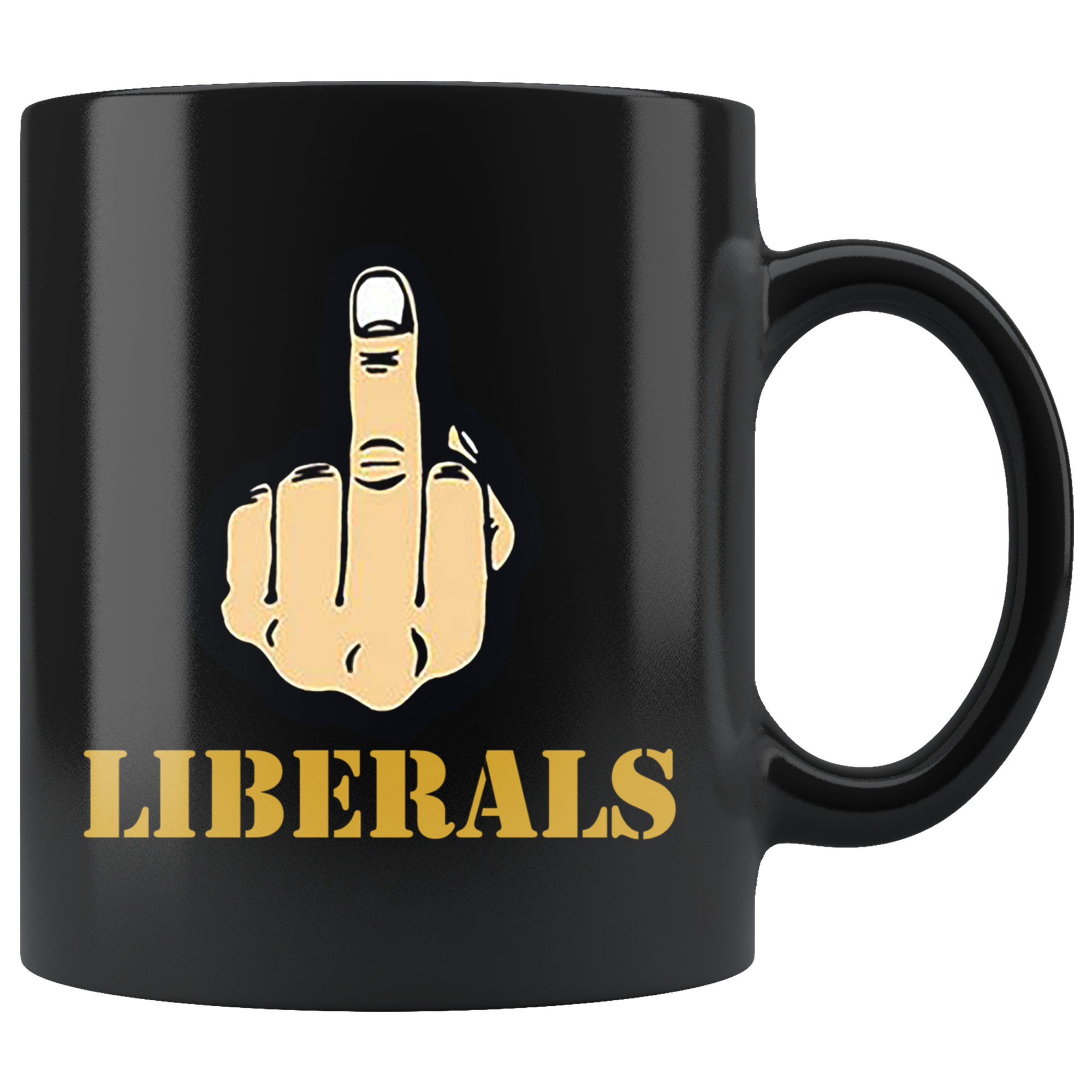 Fuck Liberals With Middle Finger