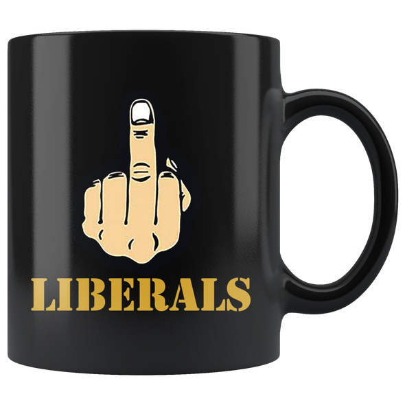 Fuck Liberals With Middle Finger