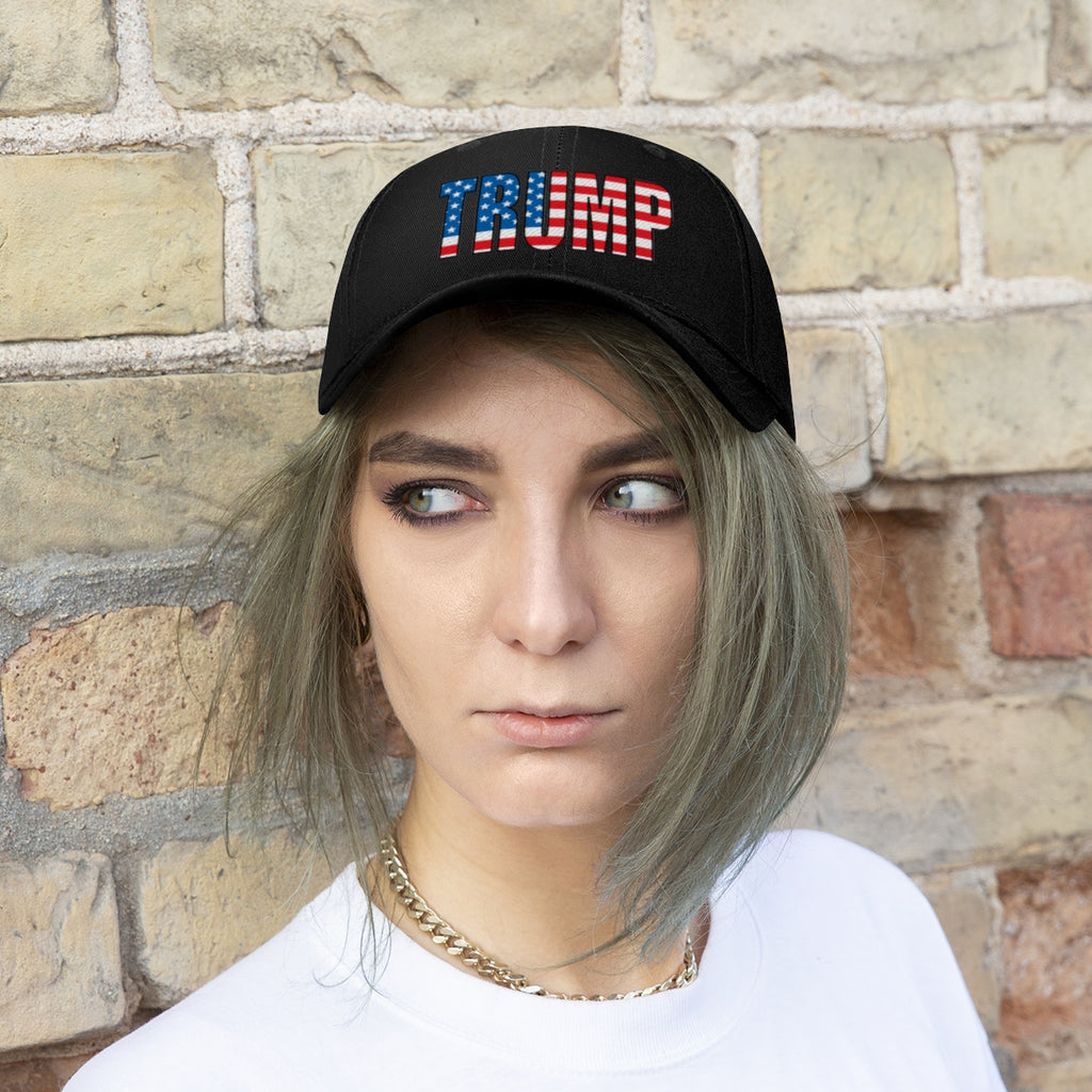 American Flag Twill Cap Patriotic Trump Classic Cap
